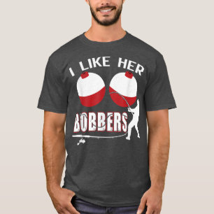 Ik vind haar Bobbers grappig Vist paren T-shirt