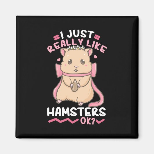 Ik vind Hamsters echt leuk. Magneet (Voorkant)