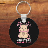 Ik vind hamsters echt leuk oké sleutelhanger (Voorkant)