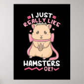 Ik vind Hamsters echt leuk Poster (Voorkant)