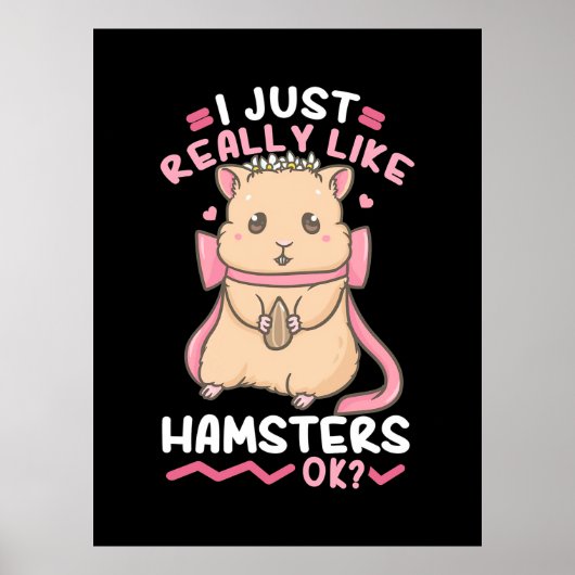Ik vind Hamsters echt leuk Poster (Voorkant)