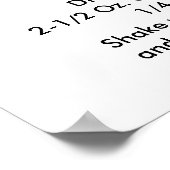 IK VIND HET DIRTY. 16x20 Dirty Martini Cocktail Poster (Hoek)