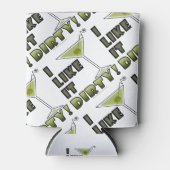 IK VIND HET DIRTY. Dirty Martini Cocktail Humor Blikjeskoeler (Voorkant)