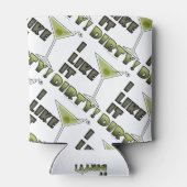 IK VIND HET DIRTY. Dirty Martini Cocktail Humor Blikjeskoeler (Achterkant)