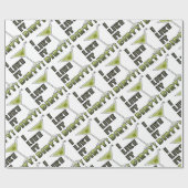 IK VIND HET DIRTY. Dirty Martini Cocktail Humor Cadeaupapier (Vlak)