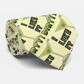 IK VIND HET DIRTY. Dirty Martini Cocktail Humor Stropdas (Opgerold)