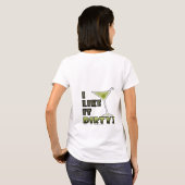 IK VIND HET DIRTY. Dirty Martini Cocktail Humor T-shirt (Achterkant volledig)
