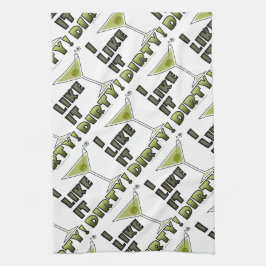 IK VIND HET DIRTY. Dirty Martini Cocktail Humor Theedoek