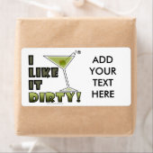 IK VIND HET DIRTY. Vloeibare fles en verzending Etiket (Insitu)