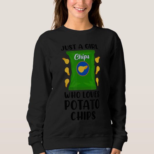 Ik vind het echt leuk dat Aardappelchips oké Trui (Voorkant)