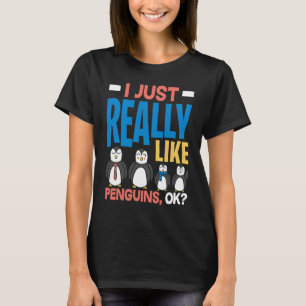Ik vind het echt leuk dat pinguïns goed voor pingu t-shirt