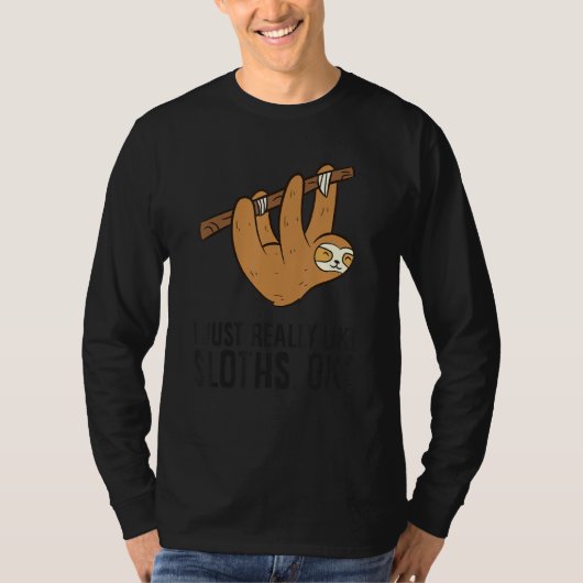 Ik vind het echt leuk dat Slots okke klapsleuf T-shirt (Voorkant)