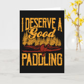 Ik vind het een goede paddling grappny Kayakak Kaart (Gele Bloem)