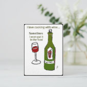 IK VIND HET EEN OF ANDERE KIJK MET WIJN DIE IK ZEL BRIEFKAART (Staand voorkant)