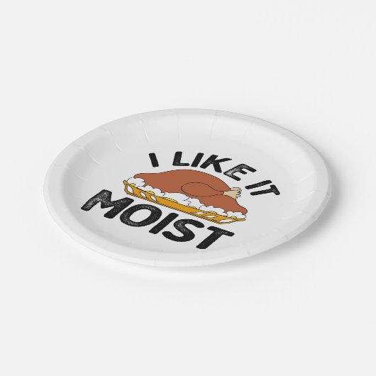 Ik vind het een vochtige Thanksgiving Papieren Bordje (Gekanteld)