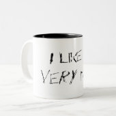 Ik vind het erg leuk. tweekleurige koffiemok (Voorkant links)