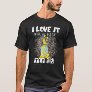 Ik vind het geweldig als je de tip in barman zegt t-shirt