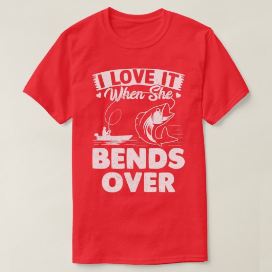 Ik vind het geweldig als ze over grappigheid Vist. T-shirt (Design voorkant)