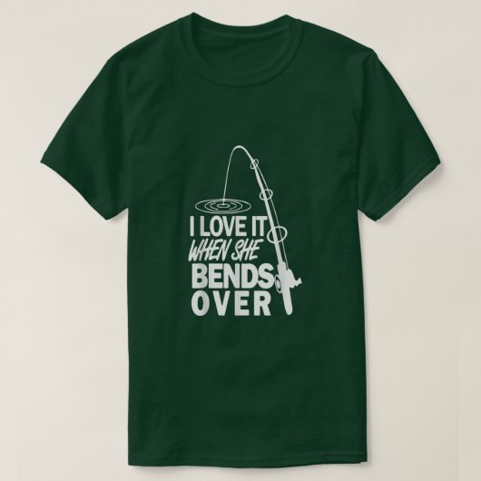 Ik vind het geweldig als ze over grappigheid Vist. T-shirt (Design voorkant)