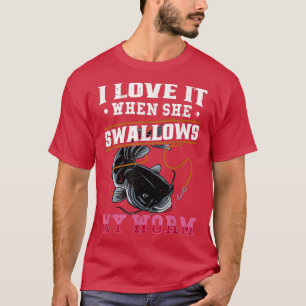 Ik vind het geweldig als ze Vist met een visserijb T-shirt
