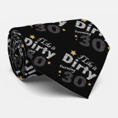 Ik vind het heerlijk om 30 te draaien stropdas (Opgerold)