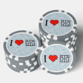 Ik vind het heerlijk om in de gevangenis te zitten pokerchips (Opstapeling)