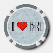 Ik vind het heerlijk om in de gevangenis te zitten pokerchips (Achterkant)