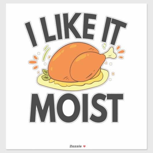 Ik vind het Lekker Grappig Thanksgiving Geroosterd Sticker (Vel)