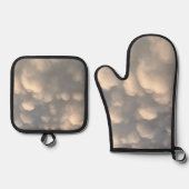 "Ik vind het lekker heet!" Ovenwant & Pannenlap Set (Voorkant)