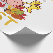Ik vind het lekker vochtig Funny Turkey als diner Cadeaupapier (Hoek)