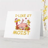 Ik vind het lekker vochtig Grappige kalkoen als di Kaart (Gele Bloem)