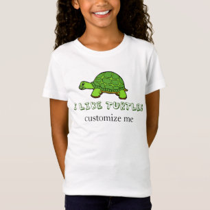 Ik vind het leuk als Turtles Cute Custom T-shirt