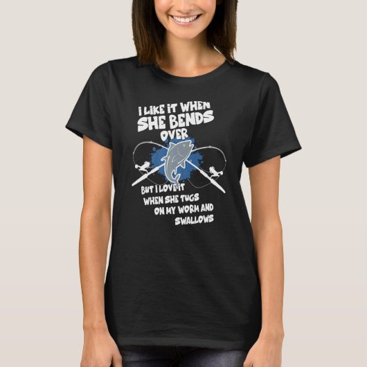 Ik vind het leuk als ze over Vist Gevist T-shirt (Voorkant)