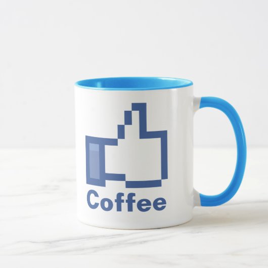Ik vind het leuk dat Facebook Coffee FB de mok omh (Rechts)