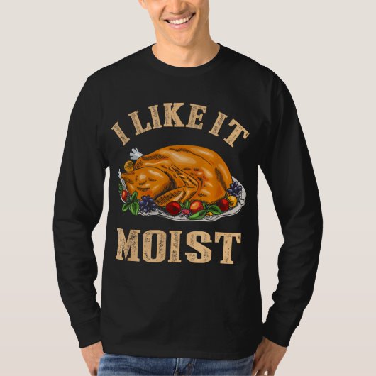 Ik vind het leuk dat het een boeiende Thanksgiving T-shirt (Voorkant)
