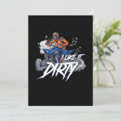 Ik vind het leuk dat het vieze quad Racing ATV Rid Kaart (Staand voorkant)