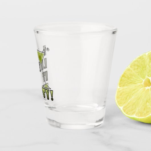 Ik vind het leuk dat Martini Cocktail Humor Shot Glas (Rechts)