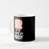 Ik vind het leuk dat Moist Funny Turkey Thanksgivi Koffiemok (Voorkant links)