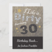 Ik vind het leuk Dirty Turning 30 - 30th Birthday Kaart (Voorkant)
