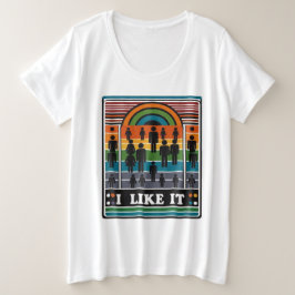 Ik vind het leuk grote maat t-shirt