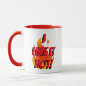 "Ik vind het leuk heet!" Mok (Links)