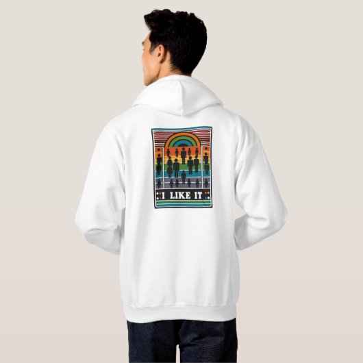 Ik vind het leuk hoodie (Achterkant volledig)