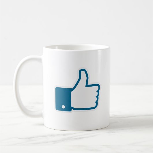 Ik vind het leuk! koffiemok (Links)