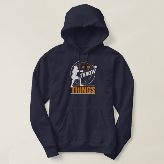 Ik vind het leuk om de hamer Thrower Hammer te goo Hoodie (Design voorkant)