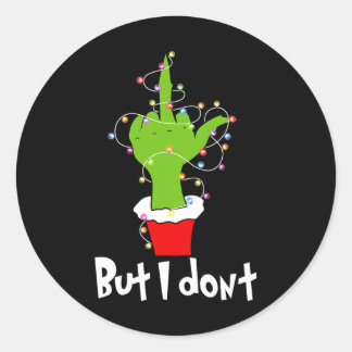Ik vind het leuk om kerst te combineren, maar ik h ronde sticker