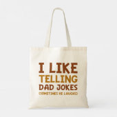 Ik vind het leuk om papa Jokes te vertellen Tote Bag (Achterkant)