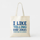 Ik vind het leuk om papa Jokes te vertellen Tote Bag (Achterkant)
