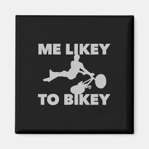 Ik vind het leuk om te fietsen Funny Mountain Bike Magneet