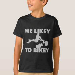 Ik vind het leuk om te fietsen Grappige Mountainbi T-shirt