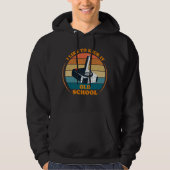 Ik vind het leuk om te schoppen Old School - Retro Hoodie (Voorkant)